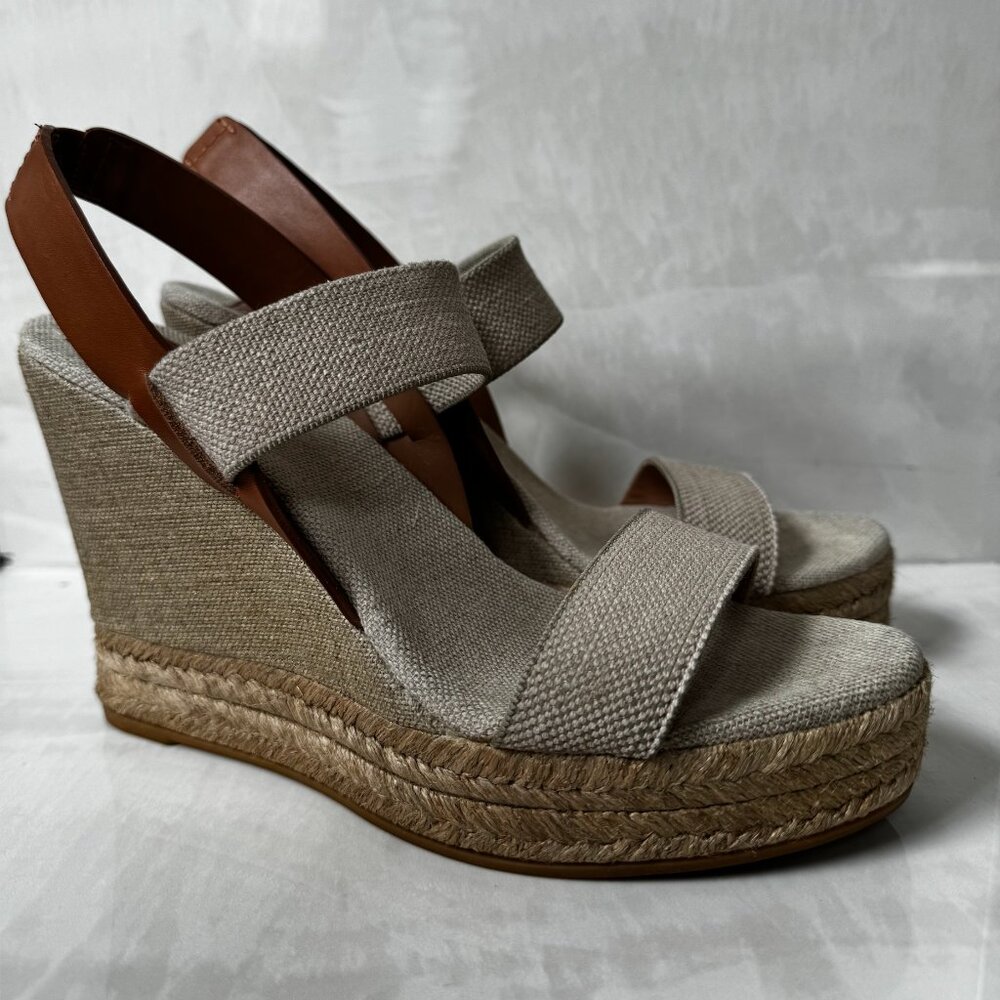 Tory Burch Wedge Slingback Sandals Size 8.5